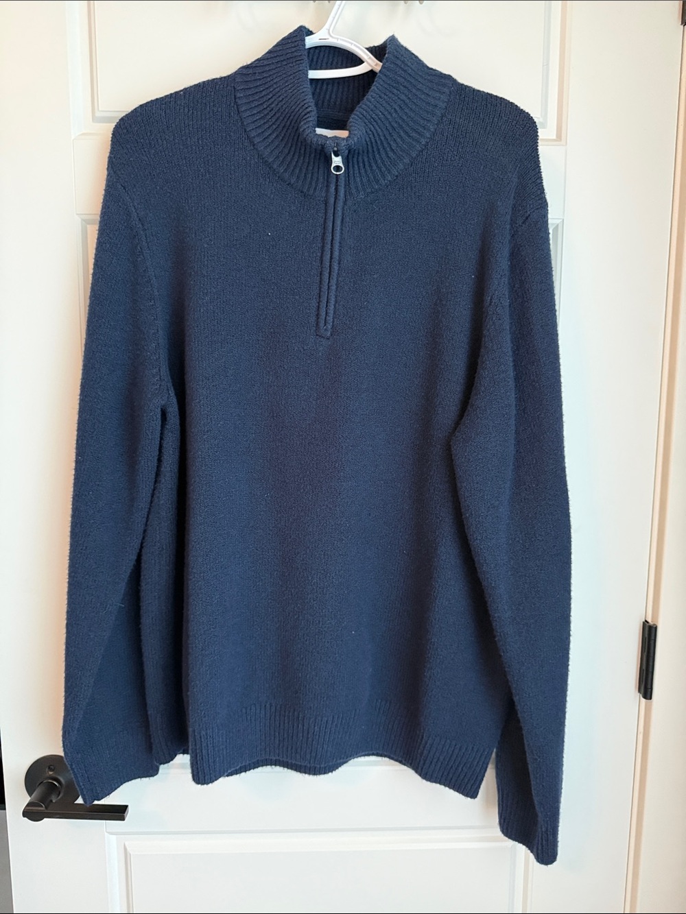 Amazon Essentials Men's Zip-Neck Sweater in Navy Blue